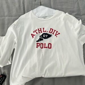 Polo long sleeve t-shirt white xl